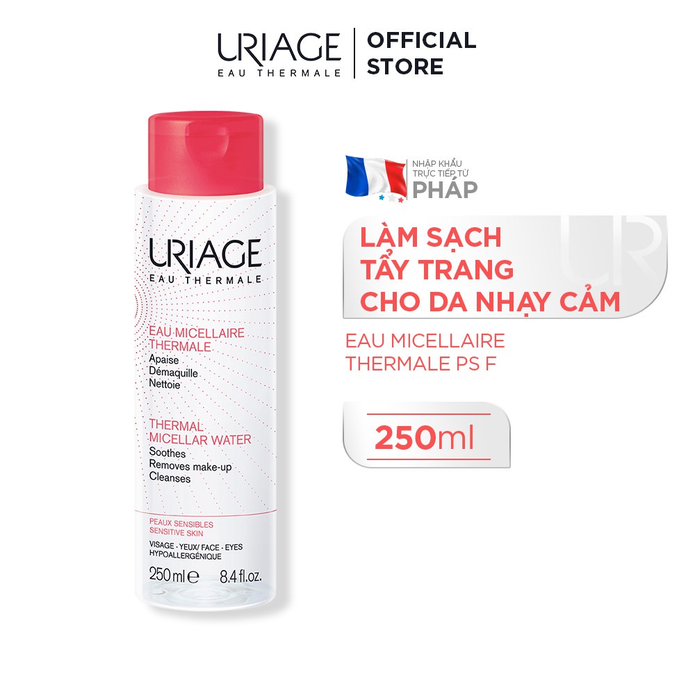 NƯỚC TẨY TRANG DÀNH CHO DA NHẠY CẢM URIAGE EAU MICELLAIRE THERMAL PS F 100/250ML