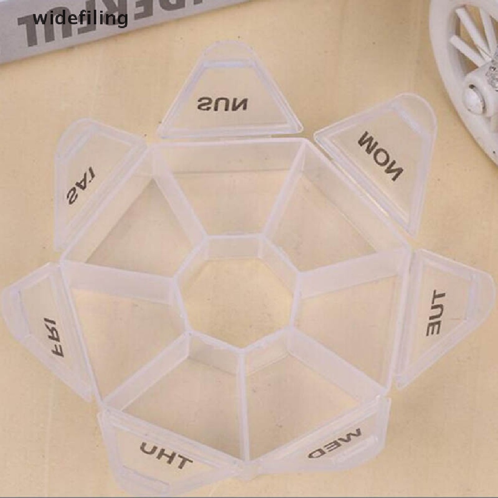 Hộp Đựng Thuốc 7 Ngày Bằng Nhựa Trong Suốt Tiện Dụng