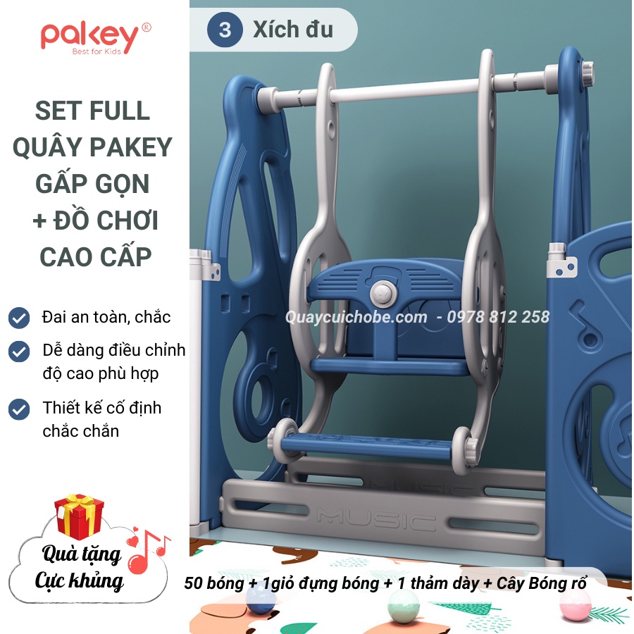 [Gấp gọn 2021] Quây cũi nhựa Set Full cầu trượt xích đu cho bé, TẶNG KÈM BÓNG RỔ + THẢM + BÓNG đẹp