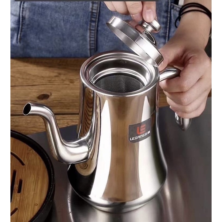 Bình pha trà có lõi lọc inox 304