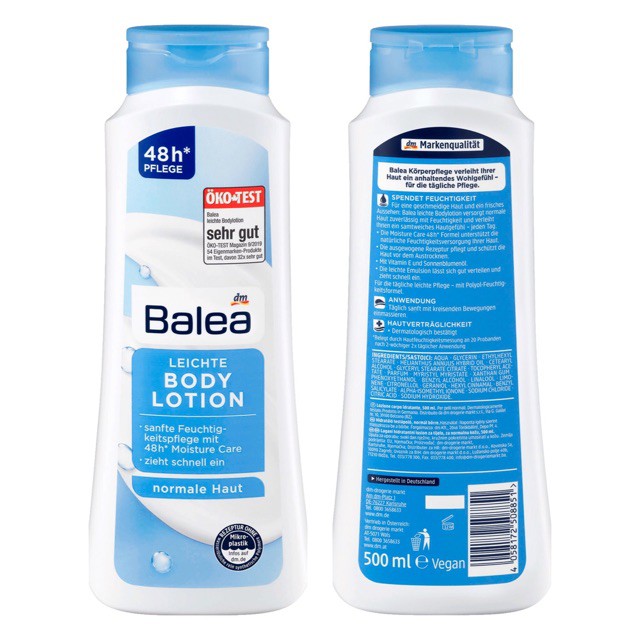 Dưỡng thể Balea Leichte Body lotion 500ml