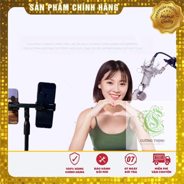 Giá đỡ 2 điện thoại để bàn thông minh để  livestream, học online giá rẻ