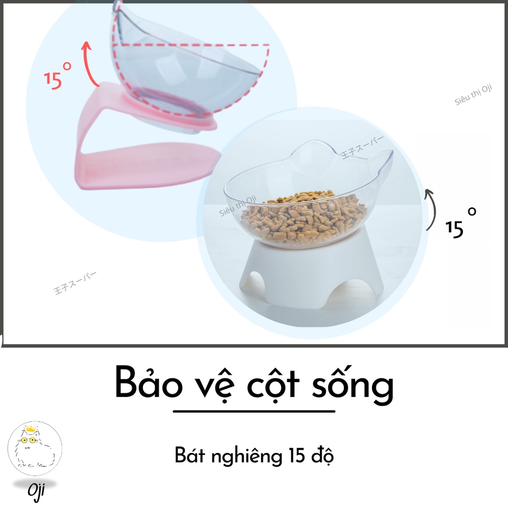 Bát Ăn Cho Chó Mèo Chống Gù Phong Cách Hàn Quốc