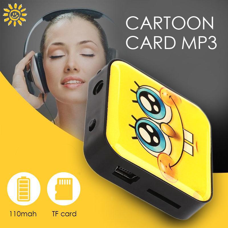 Bán  Máy nghe nhạc MP3 mini hình nhân vật SpongeBob dễ thương kèm cáp sạc tiện dụng