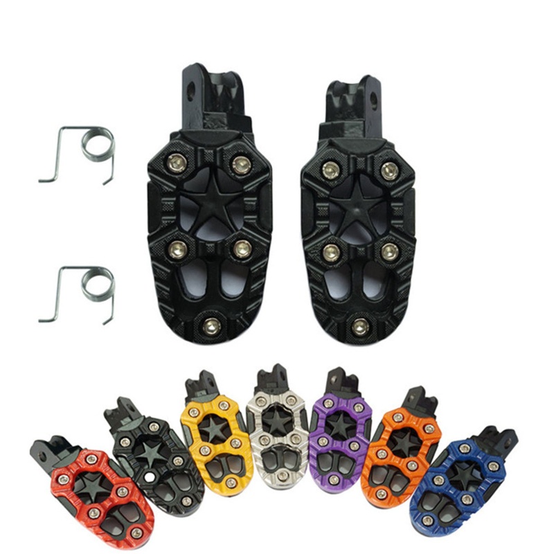 Set 2 Bàn Đạp Kim Loại 8mm Chuyên Dụng Cho Xe Mô Tô Địa Hình