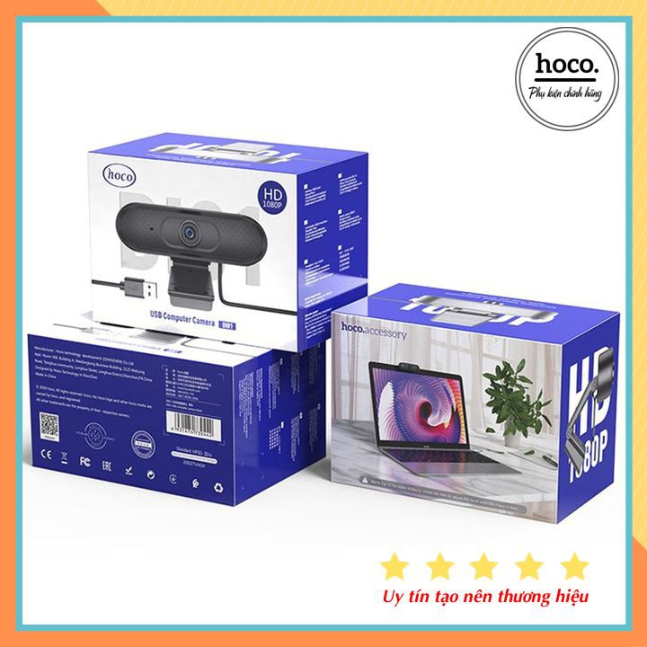 Webcam Cho Máy Tính Laptop Full 1080P Có Mic (Cáp Micro) Hoco DI01 Chính Hãng | BigBuy360 - bigbuy360.vn