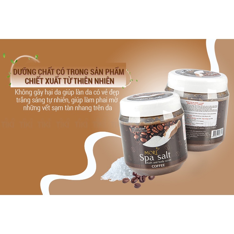 Muối Tắm Tẩy Tế Bào Chết MORI Hương Cà phê 700g