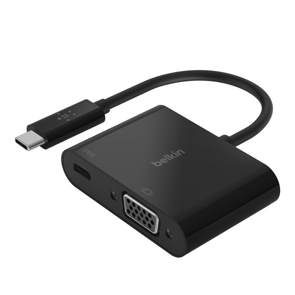 Cáp chuyển đổi USB Type C sang VGA Belkin cao cấp - Hàng Chính Hãng - Bảo Hành 2 Năm - AVC001btB