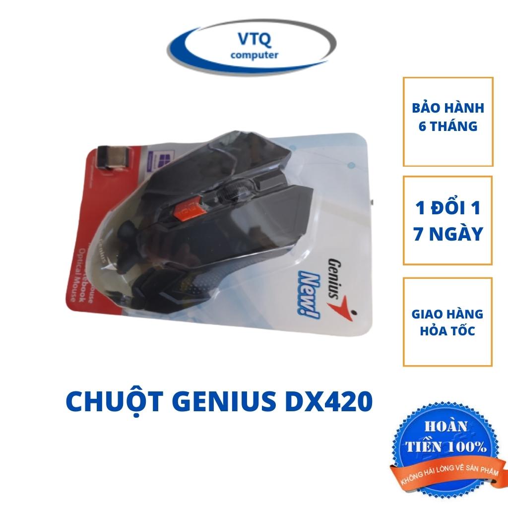 Chuột không dây GENIUS DX420 thiết kế nhỏ gọn tặng kèm pin TC BEST hàng chính hãng