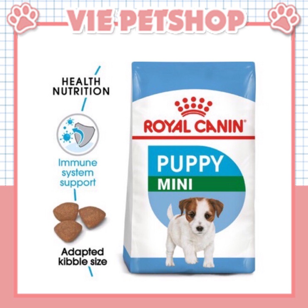 Thức Ăn Hạt Cao Cấp cho Chó Con ROYAL CANIN MINI PUPPY Túi Zip 1Kg | Vie PETSHOP