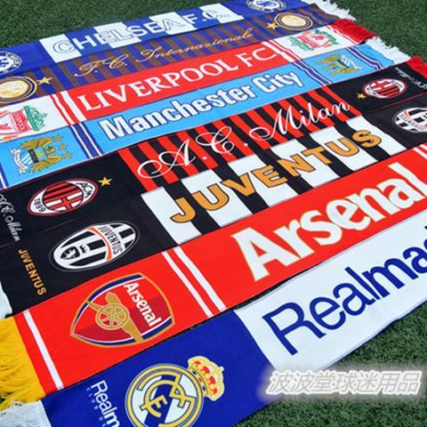 Đồ dùng kỷ niệm cho người hâm mộ Bóng Đá Barcelona Messi ngôi sao Pique khăn quàng mùa đông ngoại vi