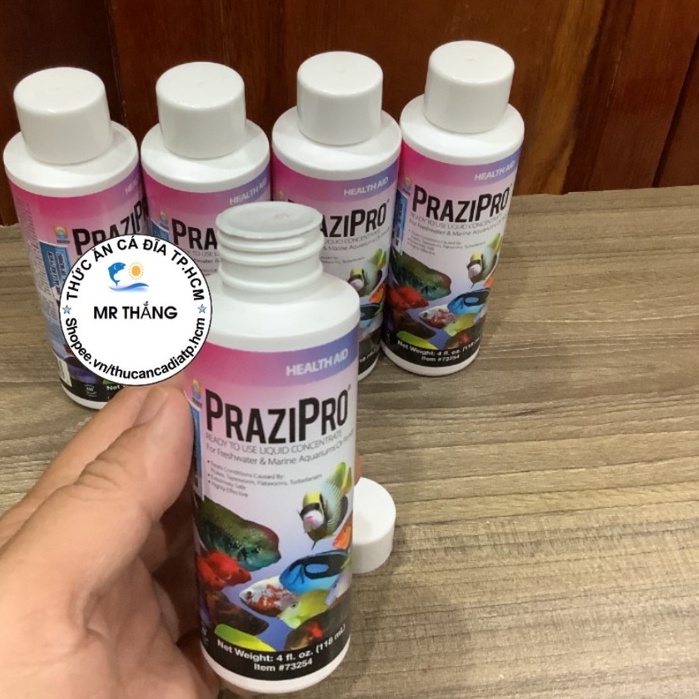 Hikari PraziPro : Điều trị giun sán, giun sán dây, giun dẹp và giun đũa.