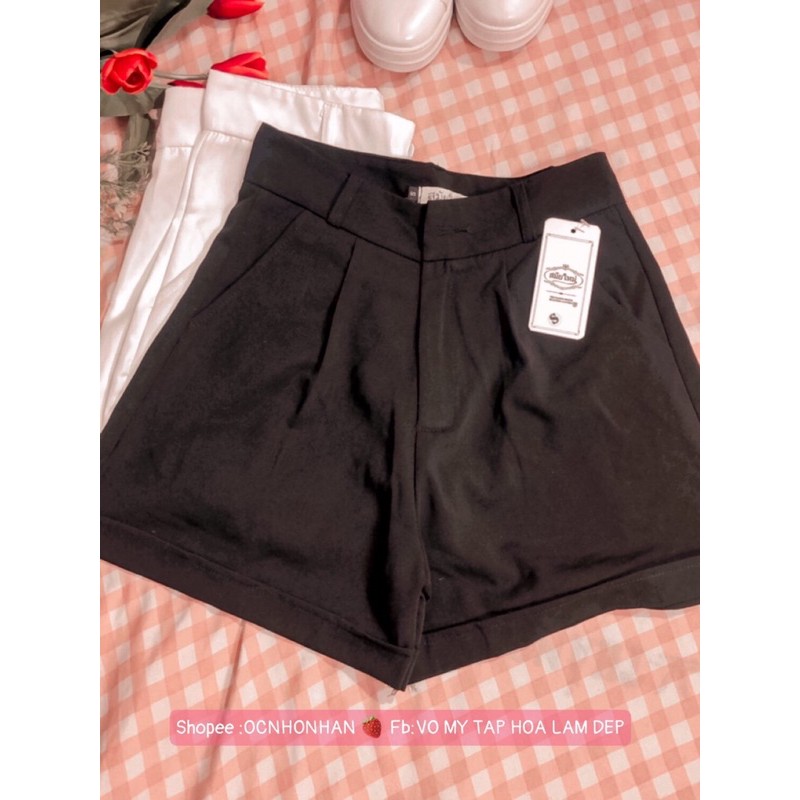 quần short vải săn lai