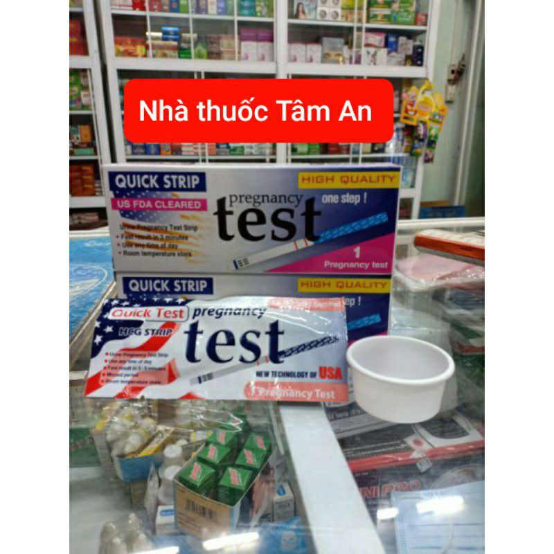 [CHE TÊN SẢN PHẨM] QUE THỬ THAI QUICK TEST THỬ THAI