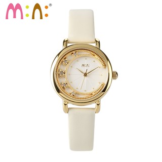 Đồng hồ nữ 3D Mini World Watch Torso Hàn Quốc - Mini 2055 Vàng Trắng