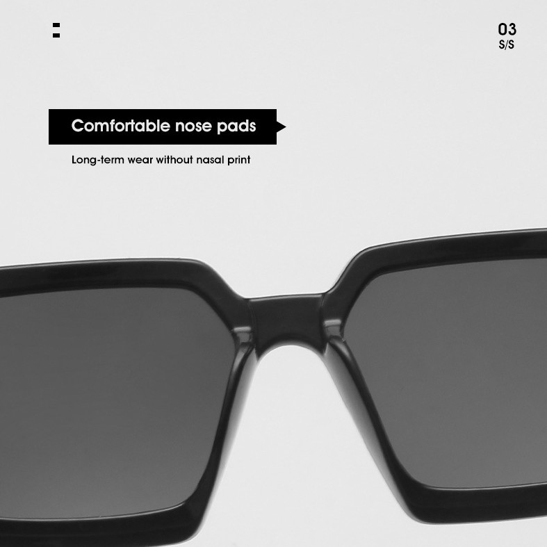 Kính Mát Gọng Vuông Phong Cách Âu Mỹ Thời Trang