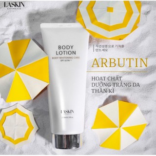 Dưỡng Thể Trắng Da Toàn Thân Chống Nắng Hàn Quốc Body Lotion Laskin 200ml sx63