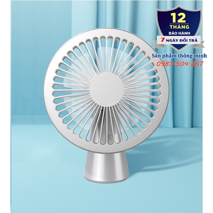 Quạt tích điện để bàn mini Xiaomi Smart Frog KW-MF200/KW-MF300/KW-MF900 - dung lượng 2000 mAh - 7 giờ sử dụng