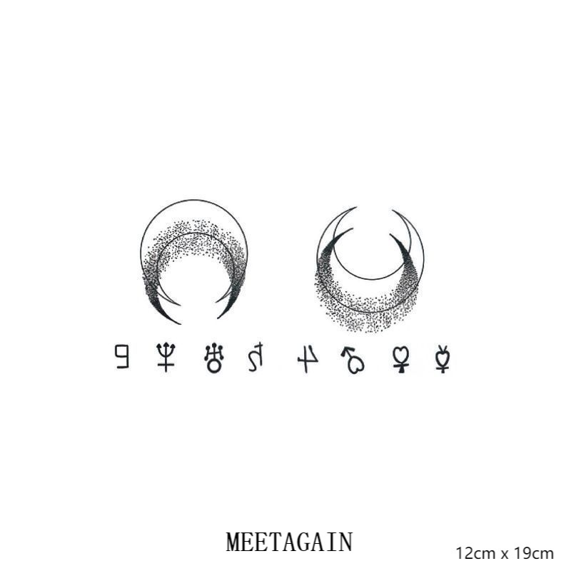 Hình xăm tạm thời chống thấm nước cao cấp giữ màu lên đến 15 ngày cỡ 12x19cm Xl-034