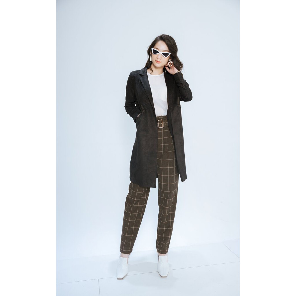 Quần baggy cạp cao 2 ly C654 CCHAT