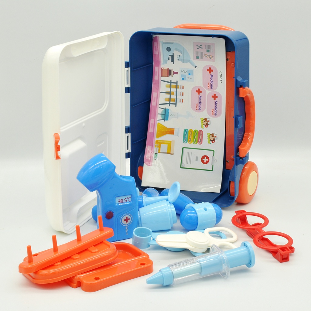 Bộ Đồ Chơi Hộp Kéo - Bác Sĩ (11 Chi Tiết), DK 81111 DUKA