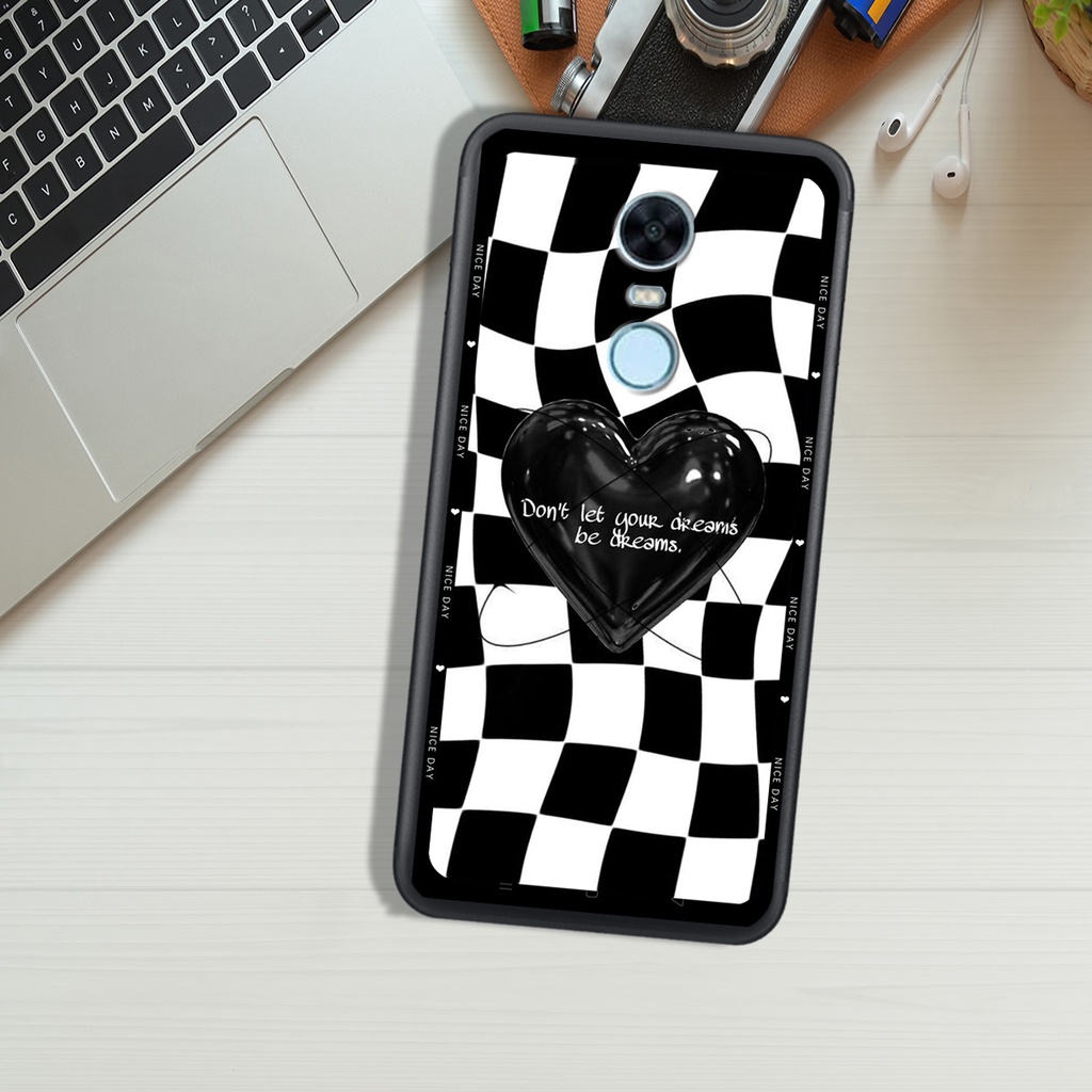 Ốp Lưng XIAOMI REDMI 5 - REDMI 5 PLUS - REDMI NOTE 3 , In Hình &quot;Black Heart&quot; Phong Cách Đẹp.