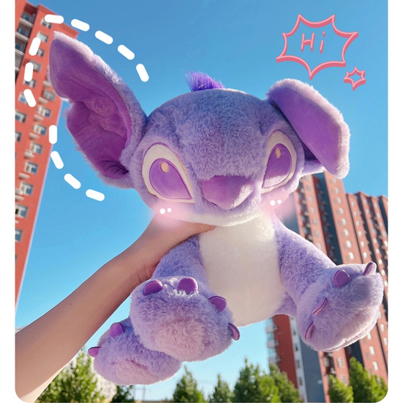 Thú Nhồi Bông Hình Stitch Màu Tím Dễ Thương Cho Bé