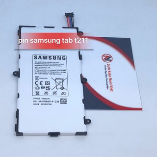 Pin samsung tab t211 zin bảo hành 3 tháng 1 đổi 1