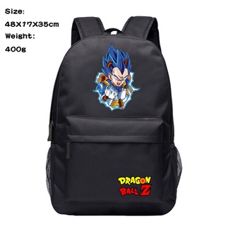 Ba Lô Đi Học Vải Canvas Cỡ Lớn In Hoạt Hình Dragon Ball Vegeta Dễ Thương Cho Bé