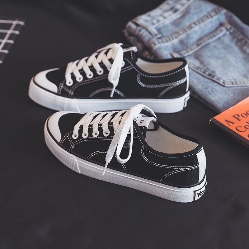 Giày Thể Thao Canvas se5376 Thời Trang Xuân Hè 2021 Phong Cách Hàn Quốc Cho Nữ