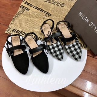 Sandal kín mũi đế bệt