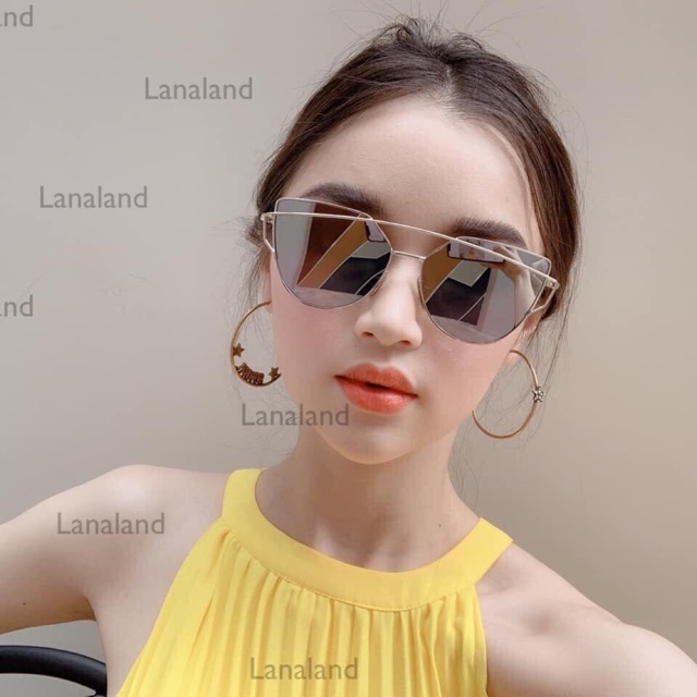 SALE SALE HÀNG QUẢNG CHÂU Khuyên tai D.I.O.R tròn khắc chữ cao cấp