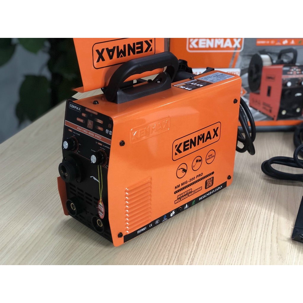 MẪU 2022 Máy hàn Mig Không dùng khí KENMAX - SASUKE MIG 200 PRO - DÂY MIG RỜI 3M - CUỘN DÂY 1KG - 5KG