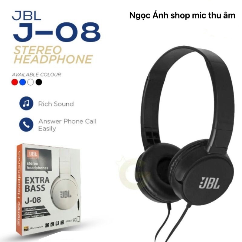 Tai Nghe Chụp Tai Siêu Bass Jbl J-08