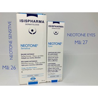 Isispharma Neotone Eyes (15 ml): Kem dưỡng ẩm che khuyết điểm vùng mắt. Tặng 2 chai Acne-Aid Liquid Cleanser (30 ml)