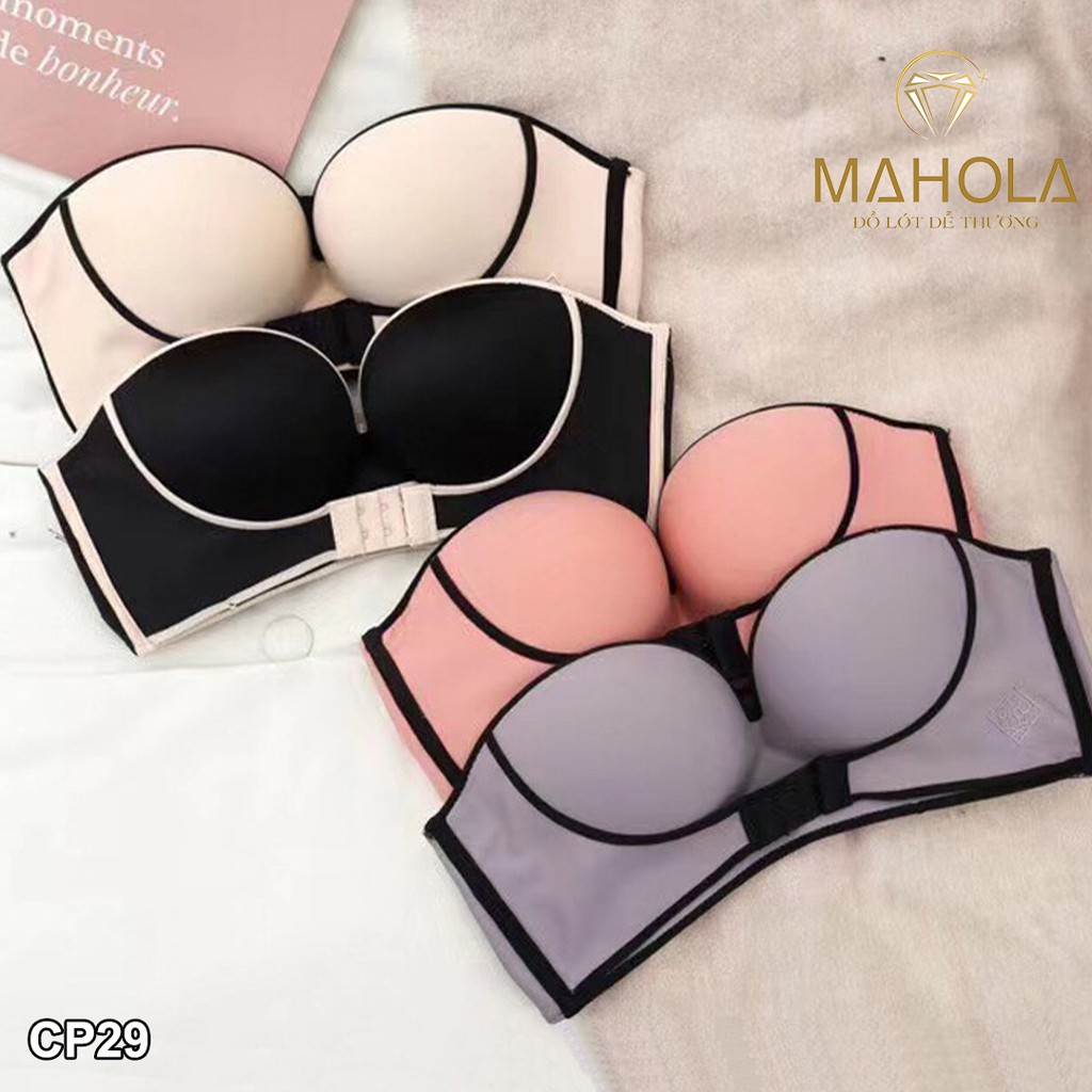 Áo ngực không dây có có đai nâng đẩy tạo khe_Mahola_CP29