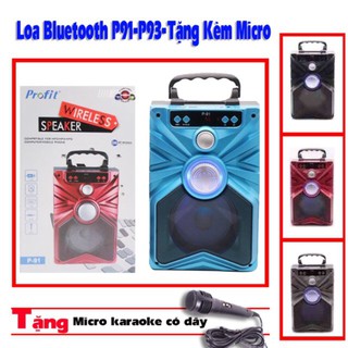 Loa bluetooth karaoke p91/p93 cao cấp bh 3 tháng