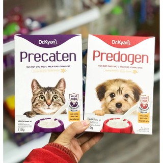 Sữa bột Dr.kyan cho chó mèo bầu, chó mèo con bổ sung khoáng vitamin canxi dinh dưỡng - hộp giấy 110gr