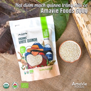 Hạt diêm mạch quinoa trắng hữu cơ Amavie Foods 500g