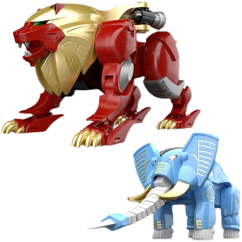 Mô hình đồ chơi chính hãng Bandai SMP Hyakujuu Gattai Gao Big Lion & Gao Elephant - Hyakujuu Sentai Gaoranger