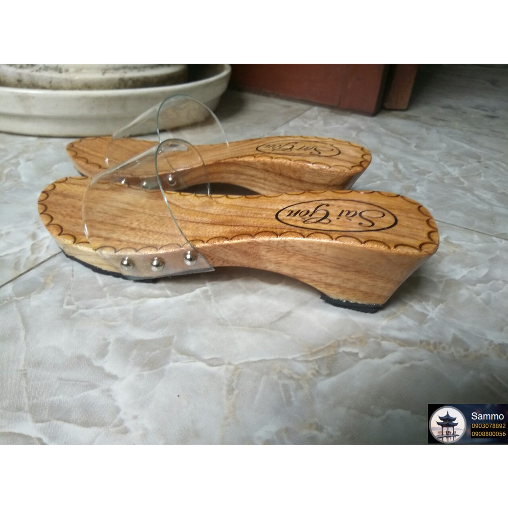 Guốc Gỗ Guốc Mộc Cao 5 Phân