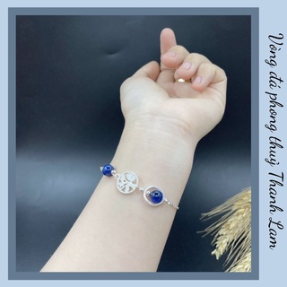 Vòng tay đá phong thuỷ mix charm bạc 925