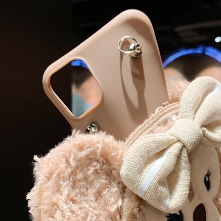 Ốp Điện Thoại Dạng Ví Hình Gấu Duffy Hoạt Hình Có Dây Đeo Cho IPHONE 14 13 PRO MAX 12 MINI 11 5 5S 6 7 8 + PLUS