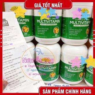 Vitamin tổng hợp hàng ngày NTW -  multivitamin complete NTW úc, lọ 200 viên
