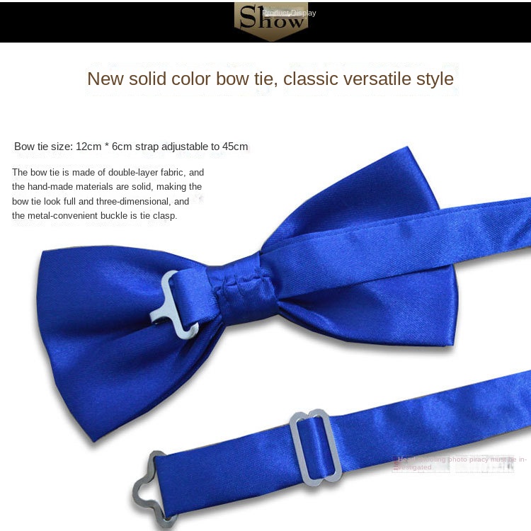 Cà Vạt Nơ Lụa Polyester Màu Sắc Đa Dạng Dành Cho Chú Rể