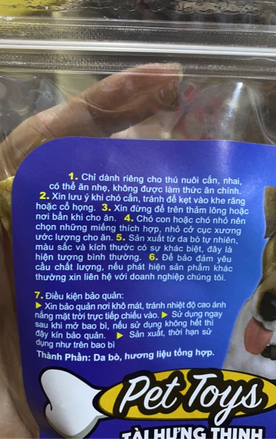 Xương Gặm Da Bò Vị Gà Tài Hưng Thịnh cho Cún yêu mã 812
