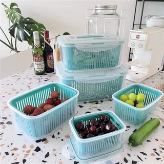 SET 5 HỘP ĐẶT THỰC PHẨM BẢO QUẢN TỦ LẠNH ĐA NĂNG CÓ NẮP ĐẬY CAO CẤP
