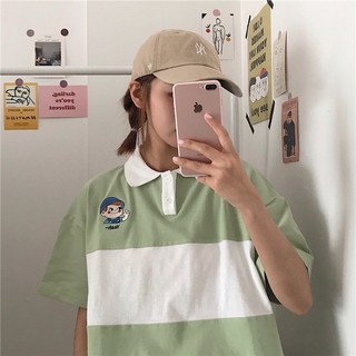 Áo thun Polo có cổ form rộng NỮ