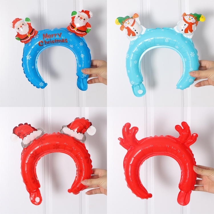 Băng Đô Cài Tóc Hình Bóng Bay / Ông Già Noel / Người Tuyết / Ông Già Noel / Năm Mới Dùng Làm Đạo Cụ Chụp Ảnh Cho Bé