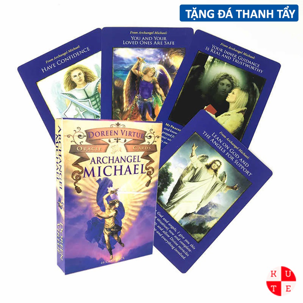 Bài Oracle ArchAngel Michael 44 Lá Bài Tặng File Tiếng Anh Và Đá Thanh Tẩy C175